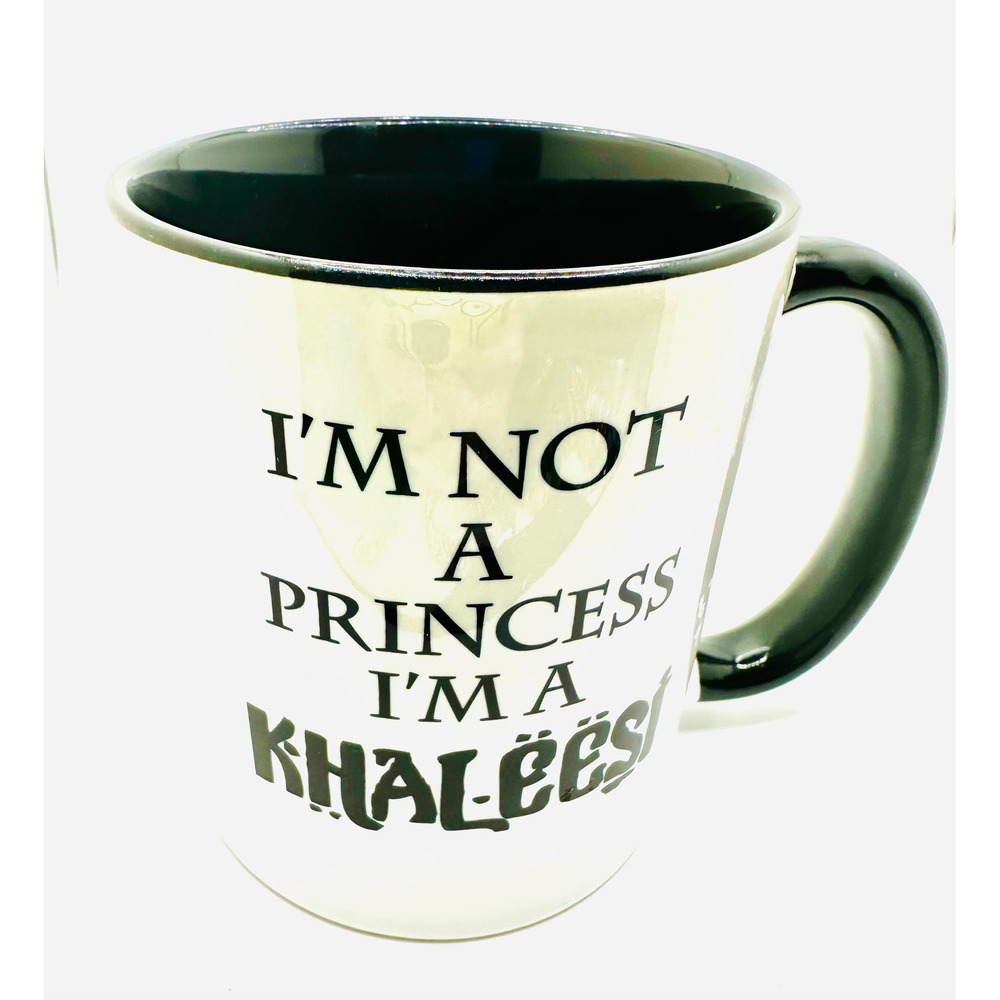 Game of Thrones Khaleesi Mug Targaryen Dragon Sigil White Black Ceramic Mug
